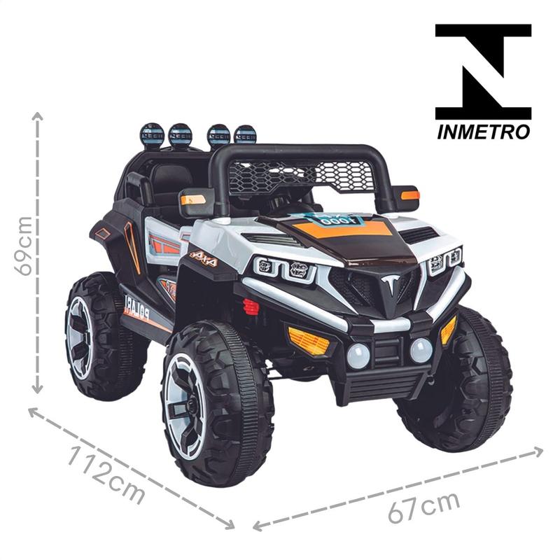 Quadriciclo Elétrico Infantil 12v Controle Remoto Luz de Led Som
